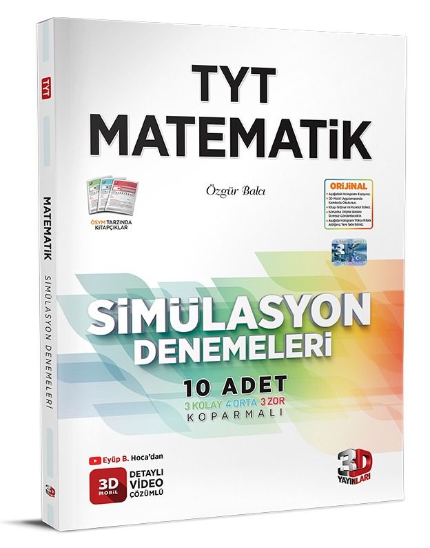 3D Yayınları TYT Matematik Simülasyon Denemeleri