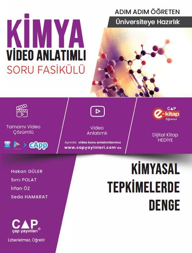 Çap Yayınları Üniversite Hazırlık Kimya Ka-Sb Kimyasal Tp.Asit.Baz - 2023