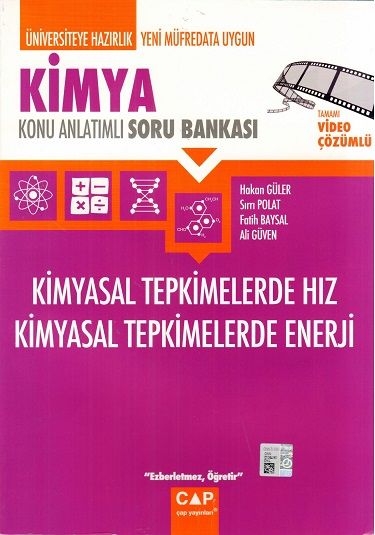 Çap Yayınları Üniversite Hazırlık Kimya Ka-Sb Tepkimelerde Hız ve Enerji - 2021