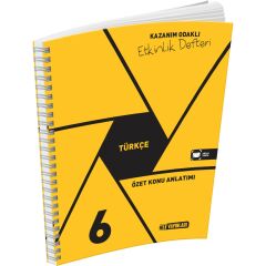 Hız Yayınları 6. Sınıf Türkçe Özet Konu Anlatımlı Etkinlik Kitabı