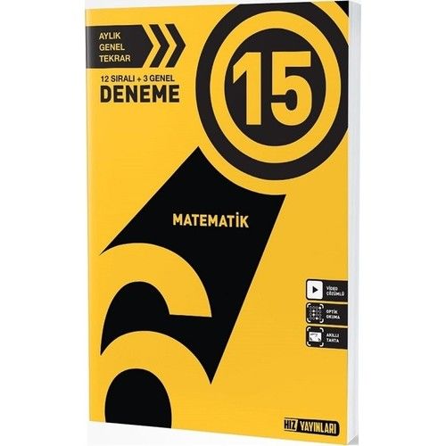 Hız Yayınları 6. Sınıf Matematik 15 li Deneme