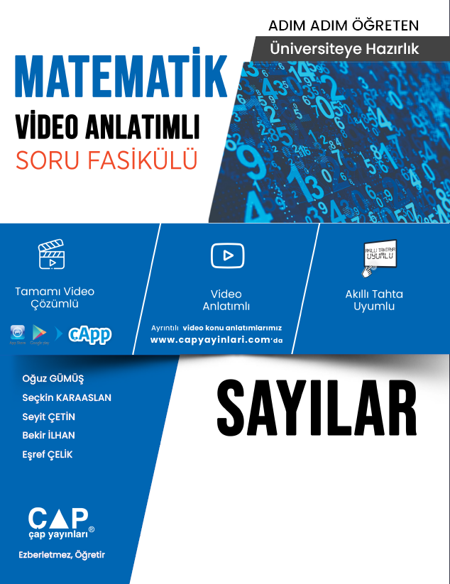 Çap Yayınları Üniversite Hazırlık Matematik Ka-Sb Sayılar - 2022