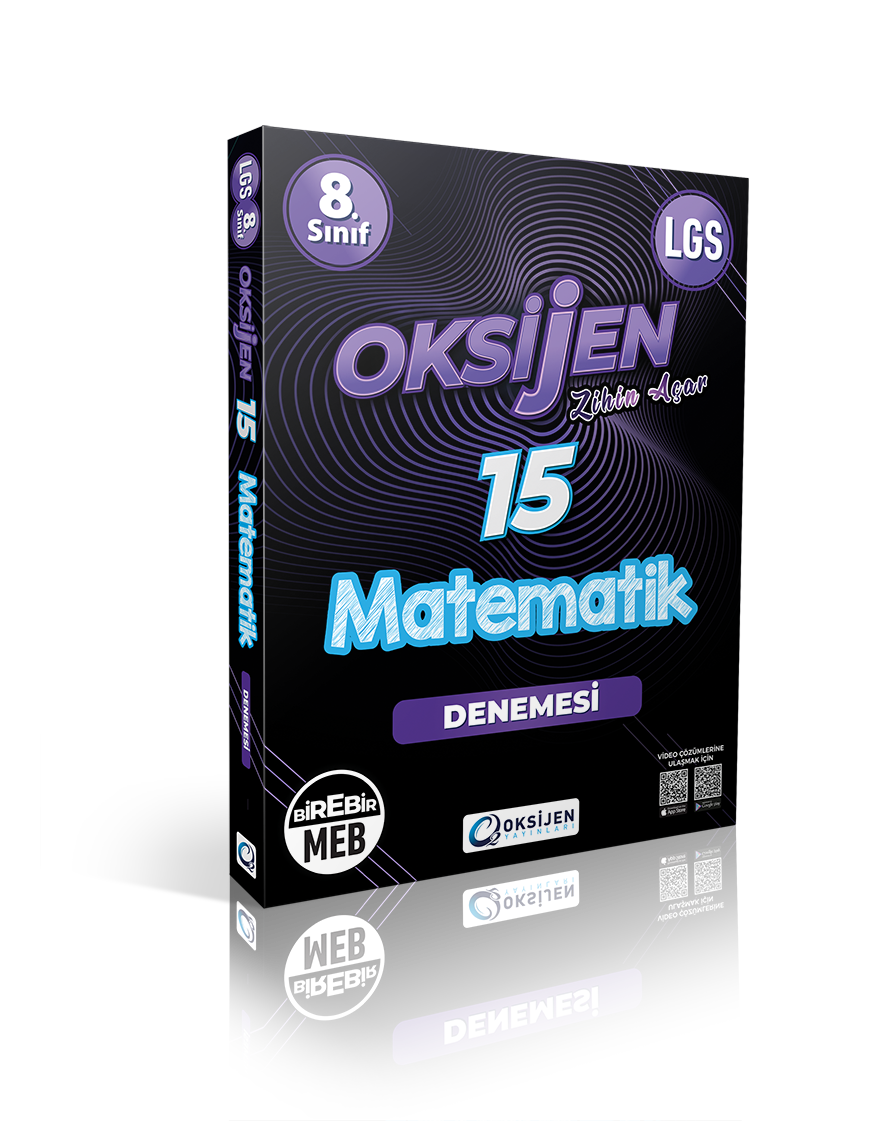 Oksijen Yayınları 8.Sınıf 15'li Matematik Denemeleri