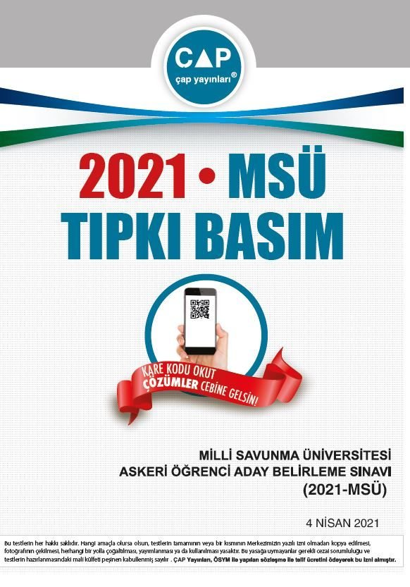 Çap Yayınları Üniversite Hazırlık Tıpkı Basım Deneme (Msü) - 2021