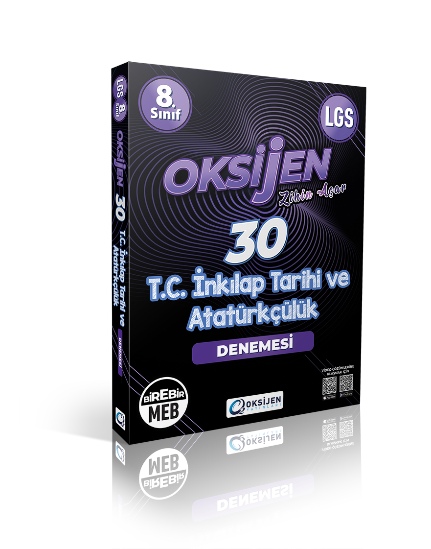 Oksijen Yayınları 8. Sınıf 30'lu İnkılap Tarihi Deneme