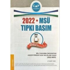 Çap Yayınları Üniversite Hazırlık Tıpkı Basım Deneme (Msü) - 2022