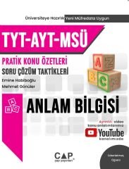 Çap Yayınları Üniversite Hazırlık Türkçe MSÜ Anlam Bilgisi - 2023