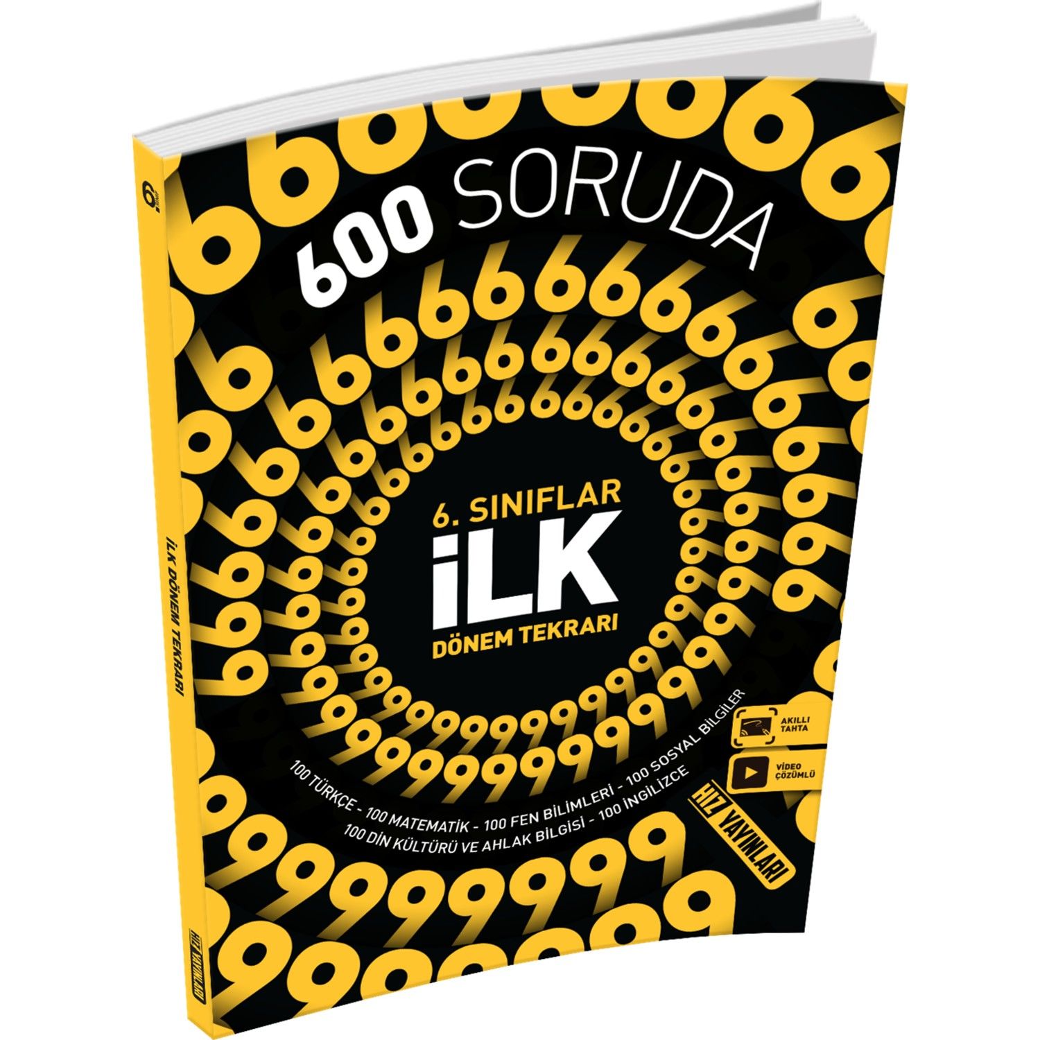 Hız Yayınları 6. Sınıf Tüm Dersler 600 Soruda İlk Dönem Tekrarı