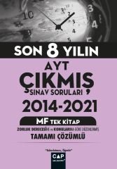 Çap Yayınları YKS AYT Çıkmış Sınav Soruları Tüm Tek 2014-2021 Mf-2022