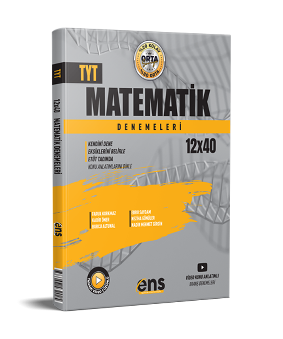 Ens Destek Yayınları TYT Deneme  Matematik 12*40  - 2022