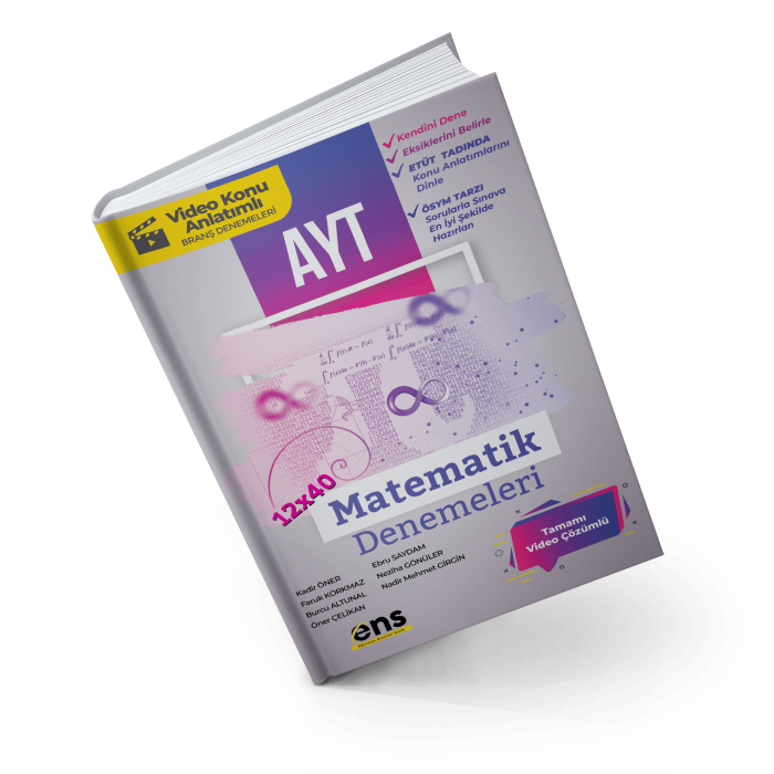 Ens Destek Yayınları YKS AYT Deneme 12'li Matematik  - 2022