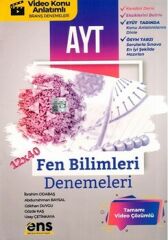 Ens Destek Yayınları YKS AYT Deneme 12*40  Fen Bilimleri - 2022