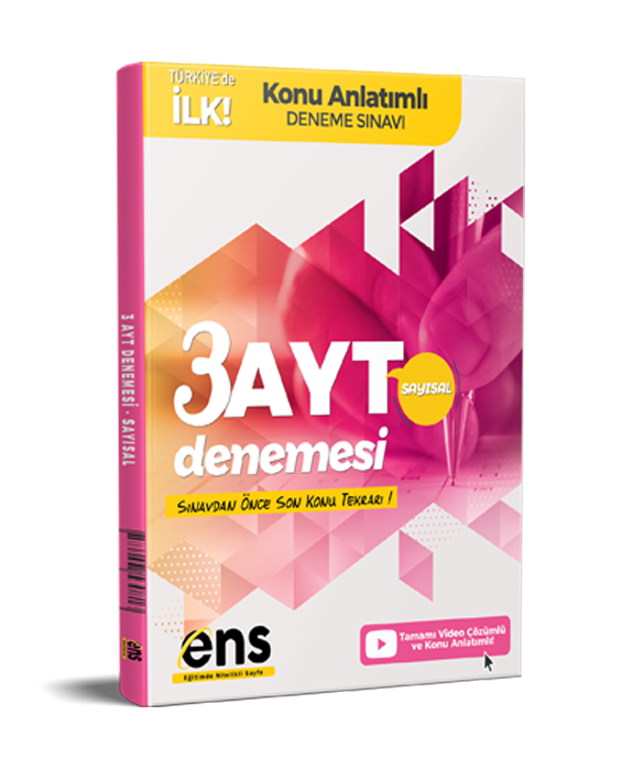 Ens Destek Yayınları YKS AYT Deneme 3'lü Sayısal - 2022