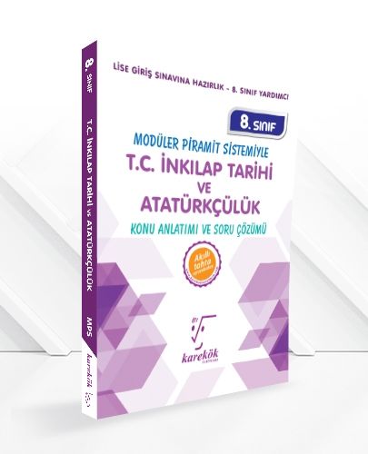 Karekök Yayınları 8.Sınıf LGS TC. İnkılap Tarihi ve Atatürkçülük MPS (Modüler Piramit Sistemi)