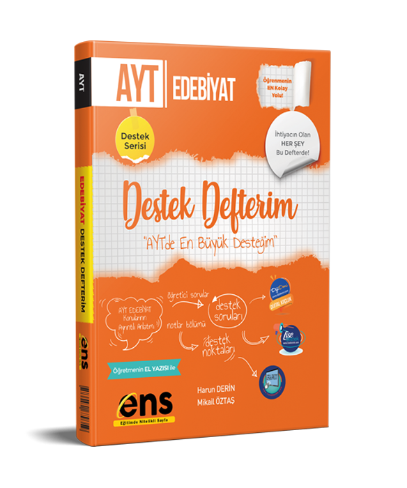 Ens Destek Yayınları YKS AYT Destek Defterim T.Edebiyatı - 2022