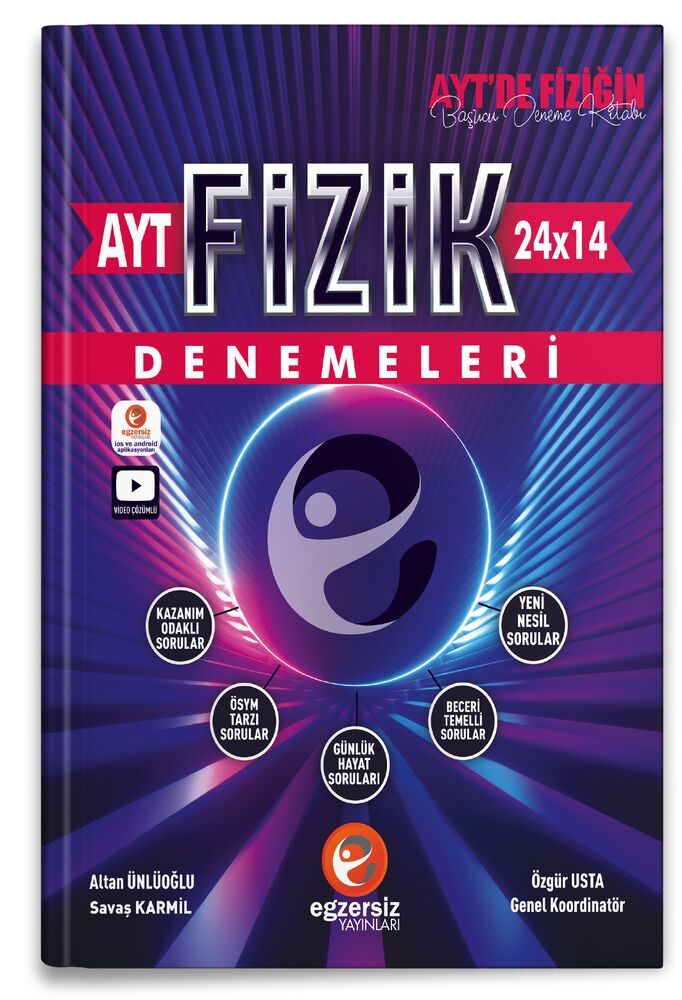 Egzersiz Yayınları AYT Denemeleri  Fizik - 2022