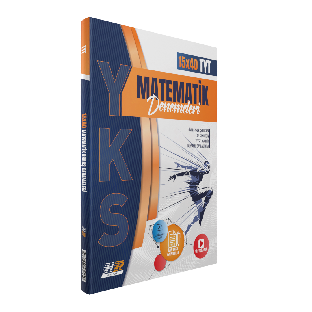 Hız Ve Renk Yayınları TYT Deneme Matematik (12*40) - 2022
