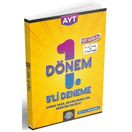 Tammat Yayıncılık Ayt 1. Dönem 5 Li Deneme Ea