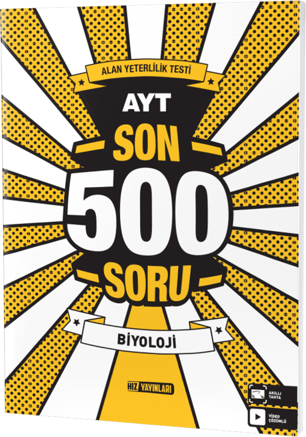 Hız Yayınları AYT Biyoloji Soru Bankası - Son 500