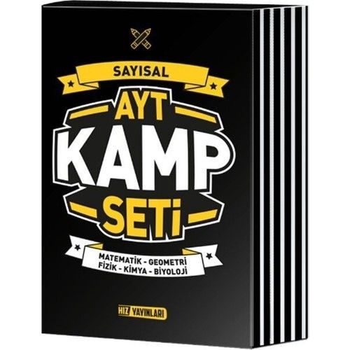 Hız Yayınları AYT Kamp Seti Sayısal Matematik-Geometri-Fizik-Kimya-Biyoloji
