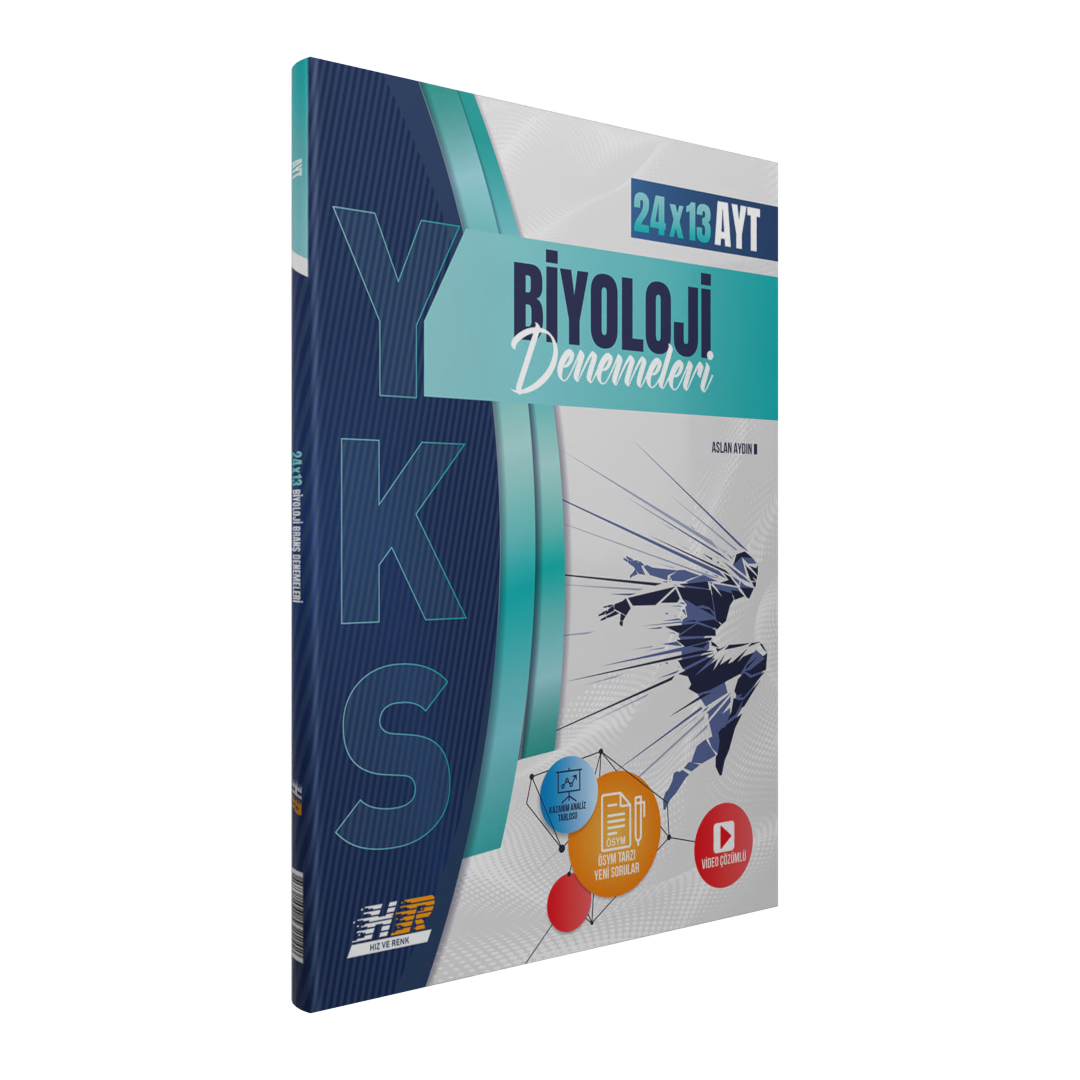 Hız Ve Renk Yayınları YKS AYT Deneme Biyoloji  (24*13)- 2022