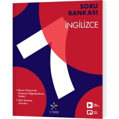 5 Yıldız Yayınları 7. Sınıf İngilizce Soru Bankası
