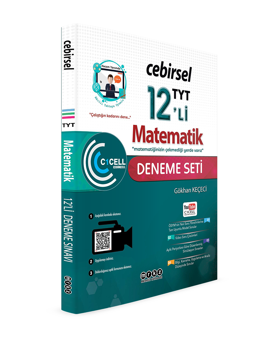 Merkez Analitik Yayınları TYT Cebirsel Matematik 12'li Deneme - 2022