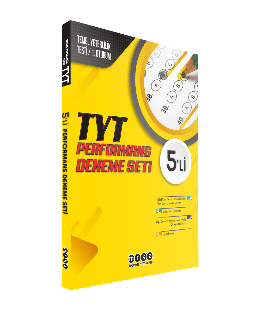 Merkez Analitik Yayınları TYT Performans 5'li Deneme Seti - 2022