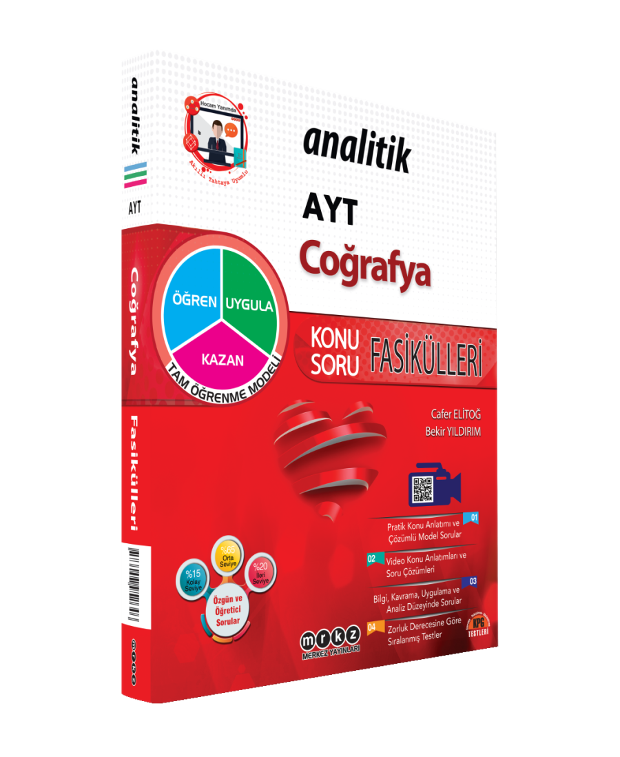 Merkez Analitik Yayınları YKS AYT Analitik Ka.Sb. Coğrafya - 2022