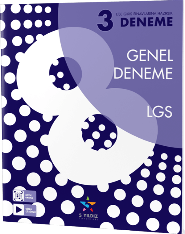 5 Yıldız Yayınları 8. Sınıf Tüm Dersler 3 LGS Genel Deneme