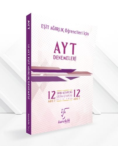 Karekök Yayınları AYT Eşit Ağırlık 12'li Deneme Seti