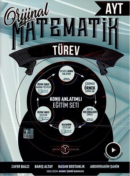 Orijinal Yayınları AYT K.A. Matematik  Türev - 2022