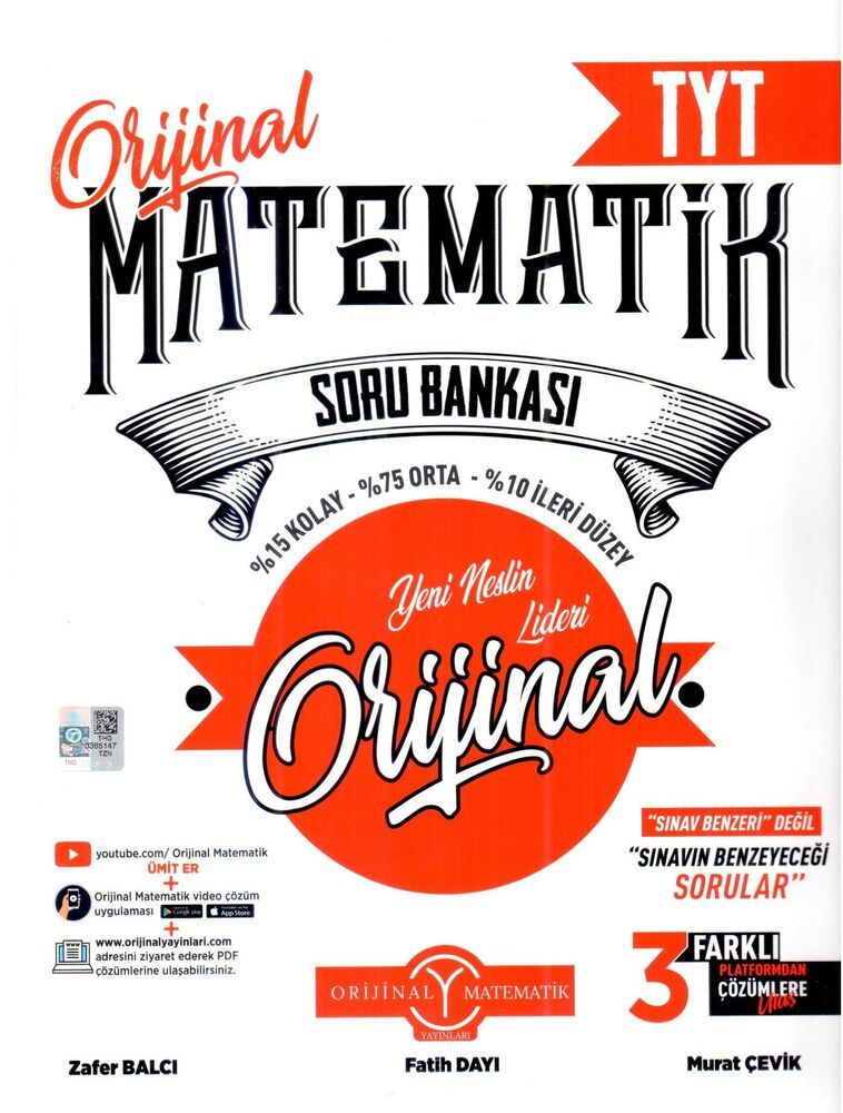 Orijinal Yayınları TYT S.B. Matematik - 2023
