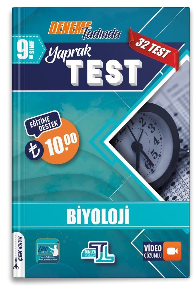 Tümler Yayınları 9. Sınıf Yaprak Test Biyoloji - 2022