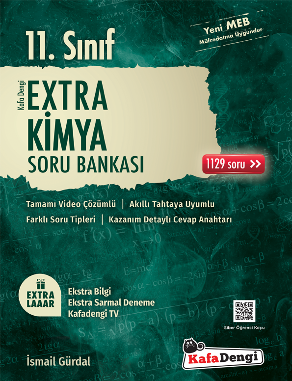 KafaDengi Yayınları 11.Sınıf Extra Kimya Soru Bankası