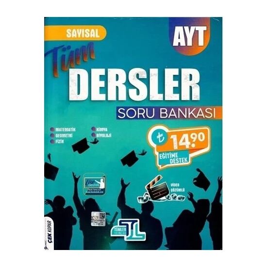 Tümler Yayınları AYT Soru Bankası Tüm Dersler Sayısal - 2022