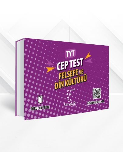 Karekök Yayınları TYT Felsefe ve Din Kültürü CEP TEST