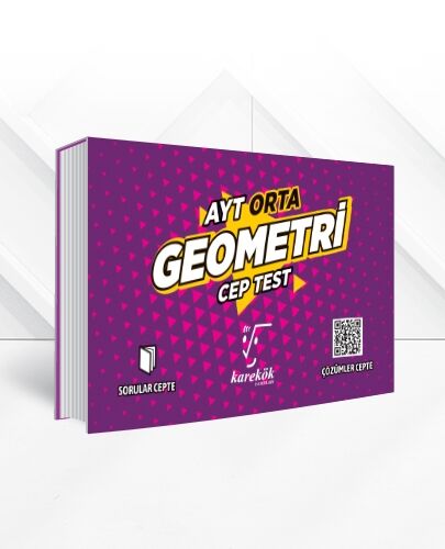 Karekök Yayınları AYT Geometri Orta CEP TEST
