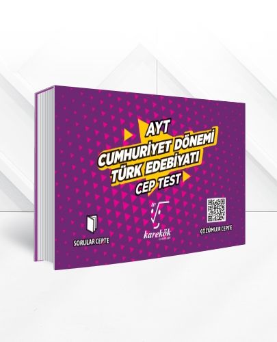 Karekök Yayınları AYT Cumhuriyet Dönemi Edebiyatı CEP TEST