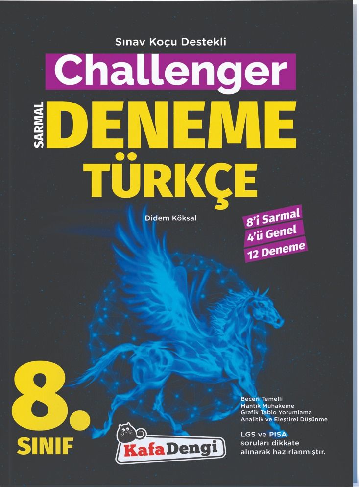 KafaDengi Yayınları 8.Sınıf Challenger Türkçe Branş Denemesi (12'li)
