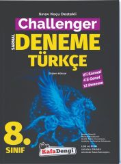 KafaDengi Yayınları 8.Sınıf Challenger Türkçe Branş Denemesi (12'li)