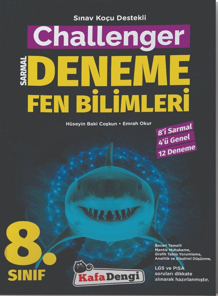 KafaDengi Yayınları 8.Sınıf Challenger Fen Bilimleri Branş Denemesi (12'li)