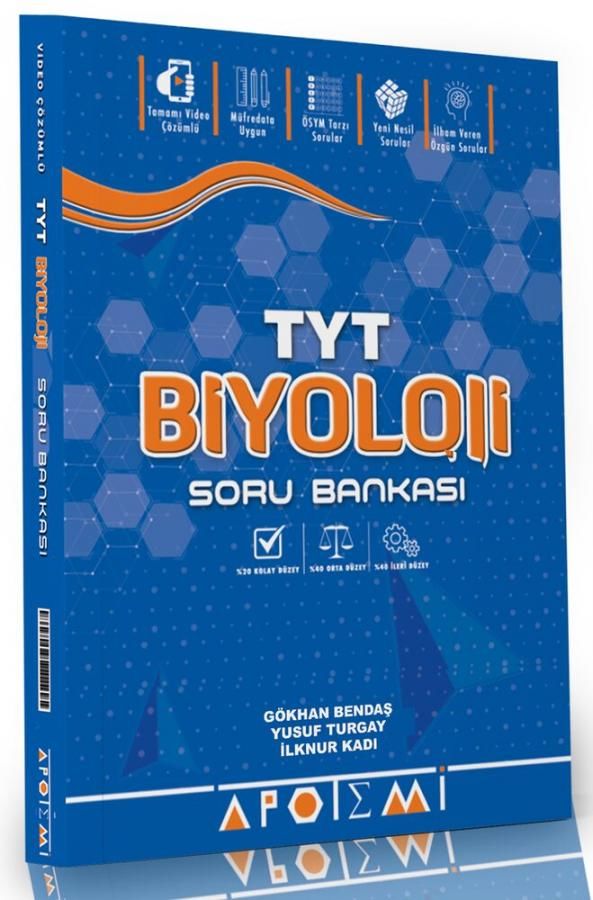 Apotemi Yayınları TYT Soru Bankası Biyoloji - 2022