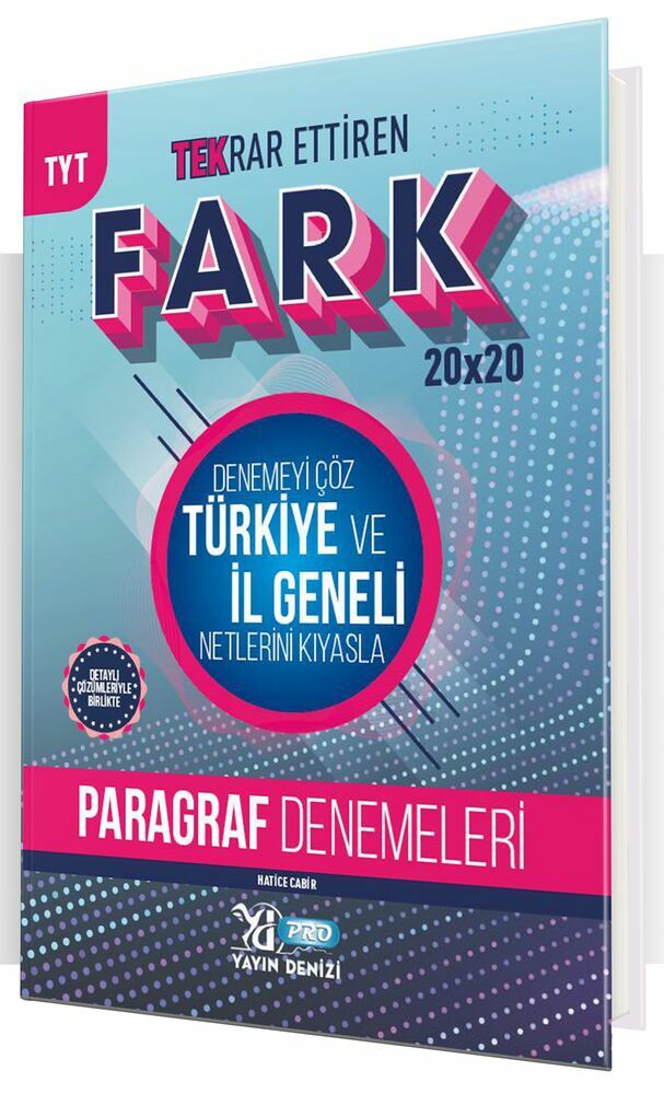 Yayın Denizi Yayınları TYT Pro Fark Deneme Paragraf - 2022