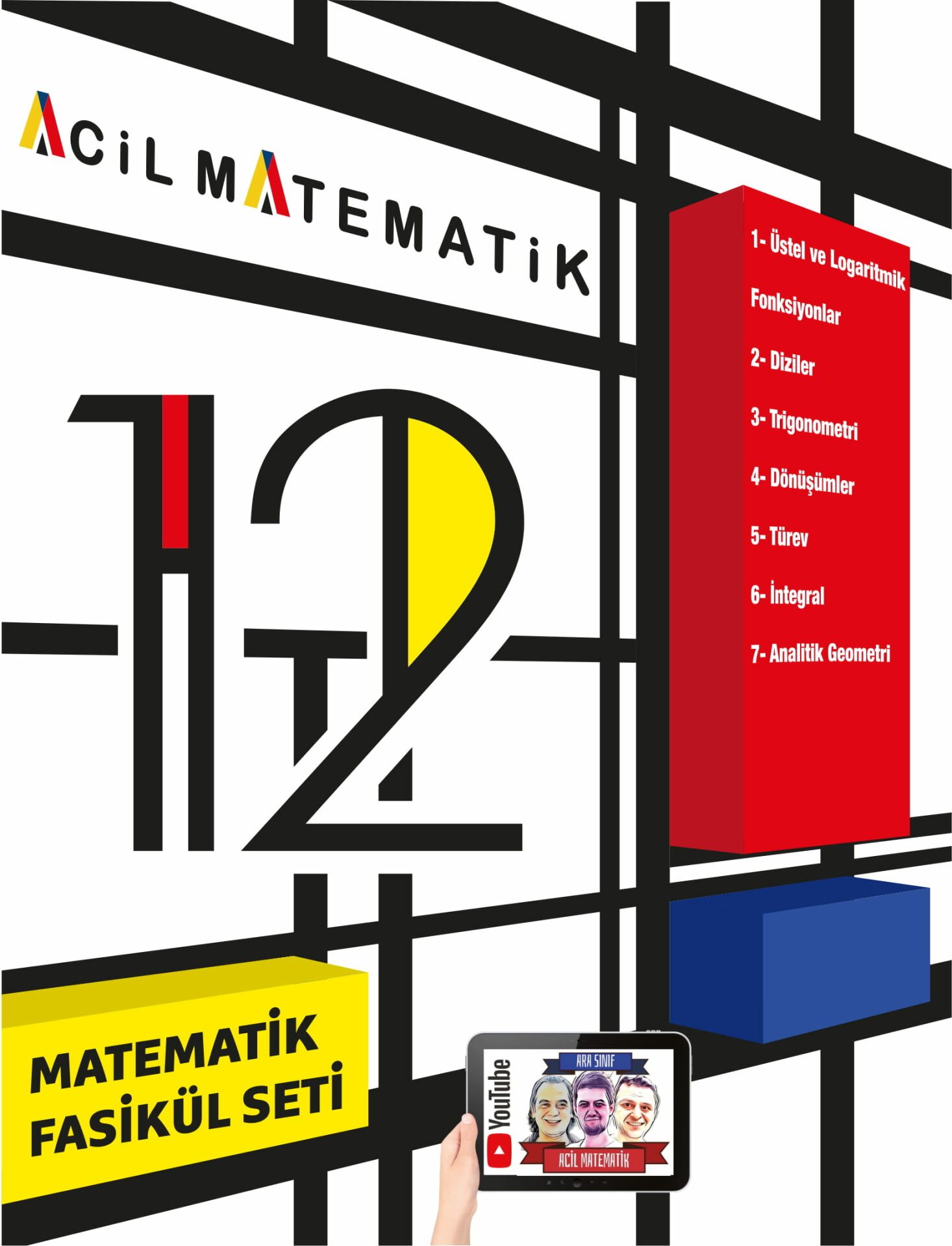 Acil Yayınları 12.Sınıf  Set (6 Fasikül) Matematik - 2022-23