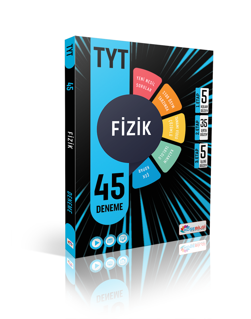 Köşebilgi Yayınları TYT Fizik Video Çözümlü 45 Branş Deneme