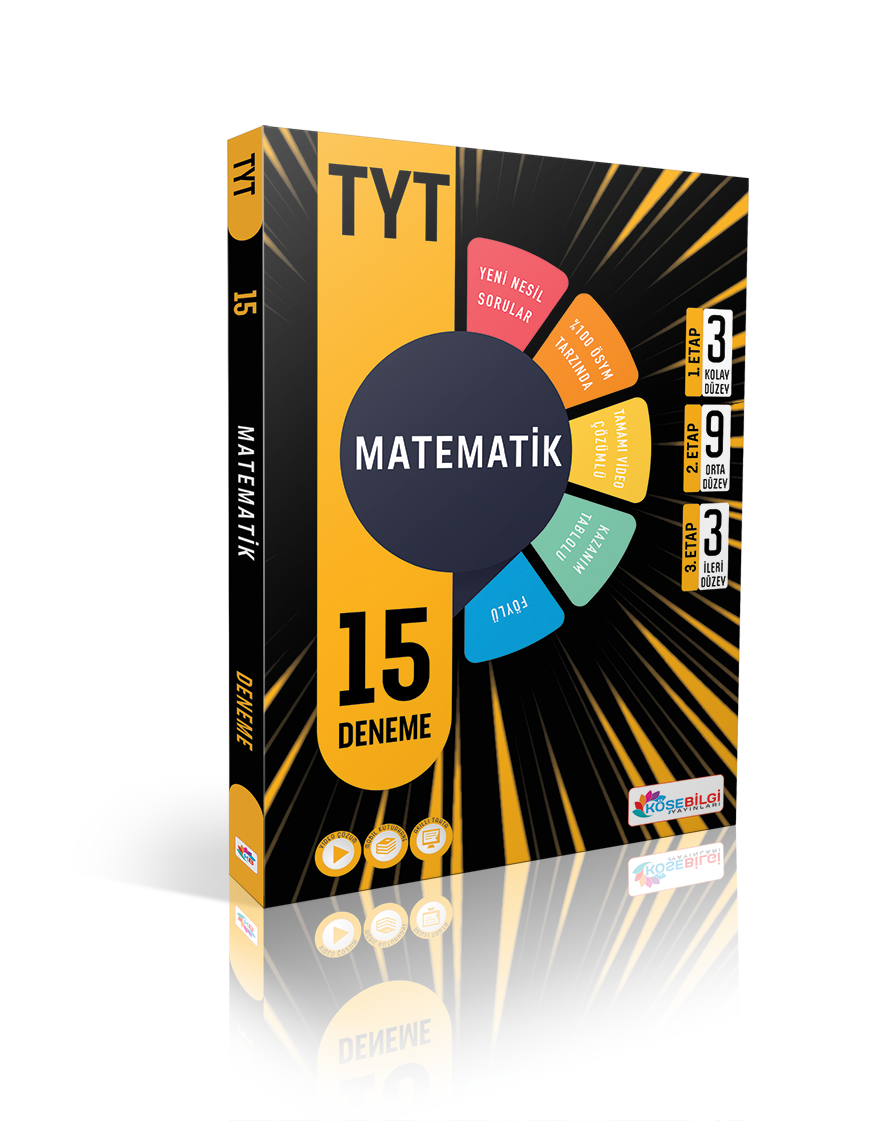 Köşebilgi Yayınları TYT Matematik Video Çözüm. 15 Branş Deneme