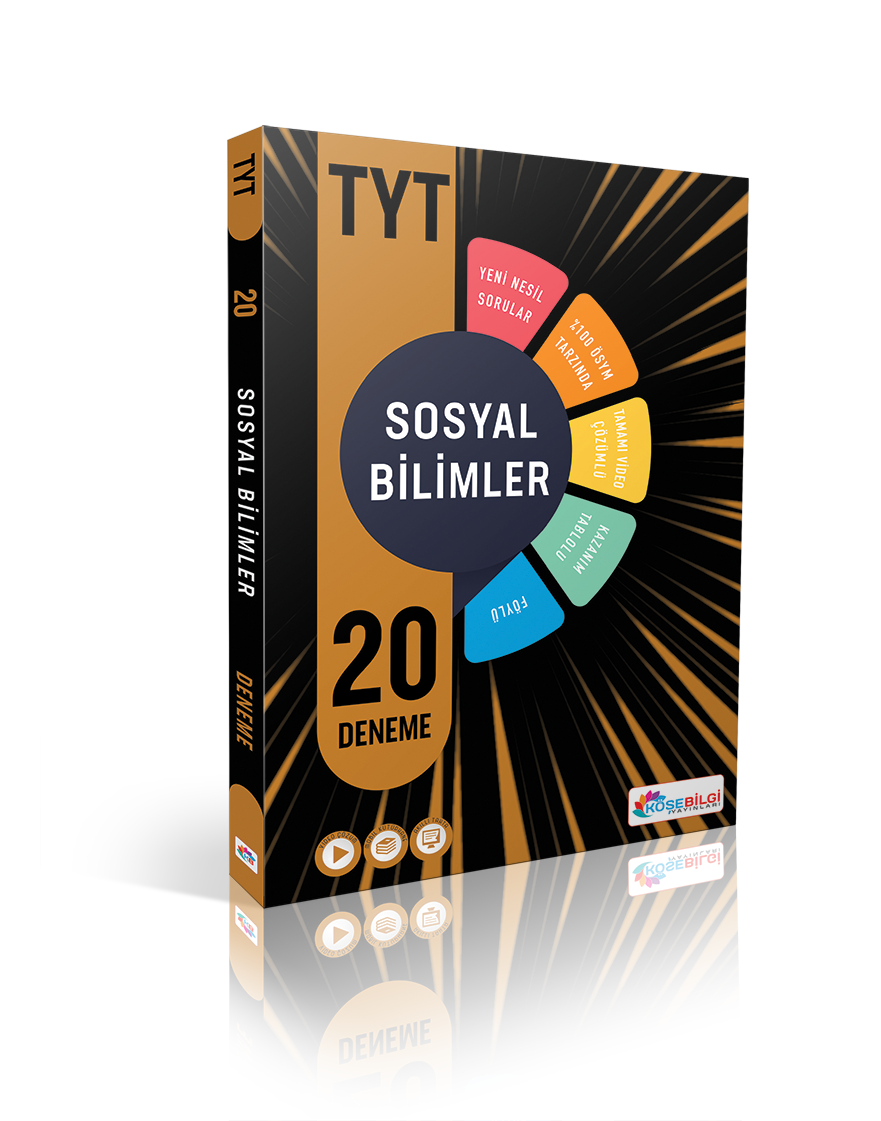 Köşebilgi Yayınları TYT Sosyal Bilimler Video Çözümlü 20 Branş Deneme