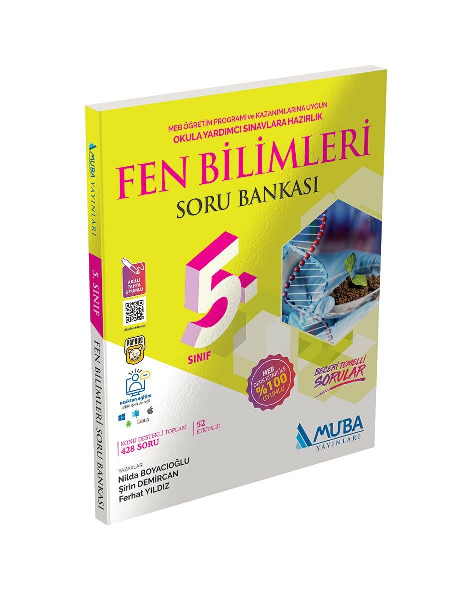 Muba Yayınları 5. Sınıf Fen Bilimleri Soru Bankası