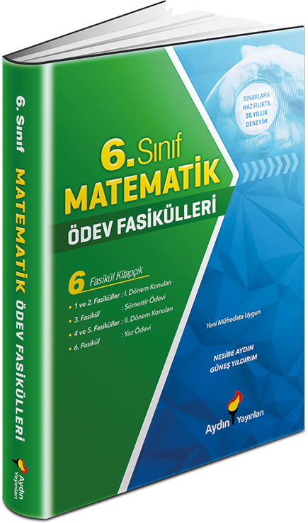 Aydın Yayınları Ortaokul 6 Matematik Ödev Fasikülleri